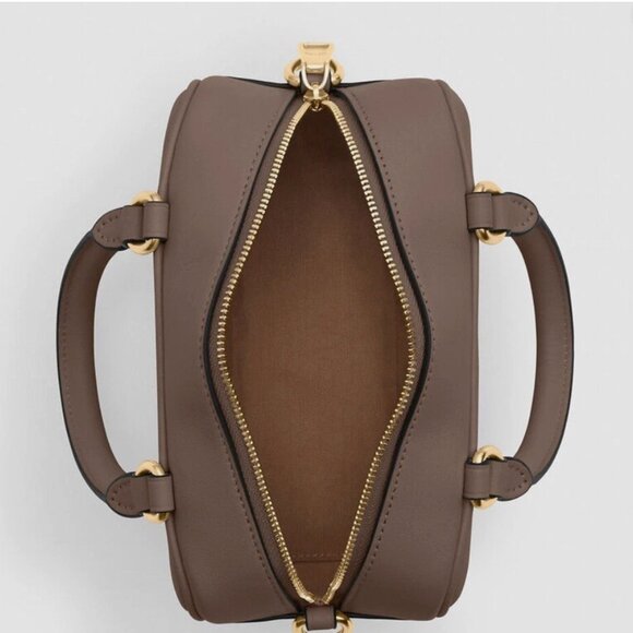 NWT Coach CT776 Small Satchel Smooth Leather Dark Stone - Picture 3 of 5